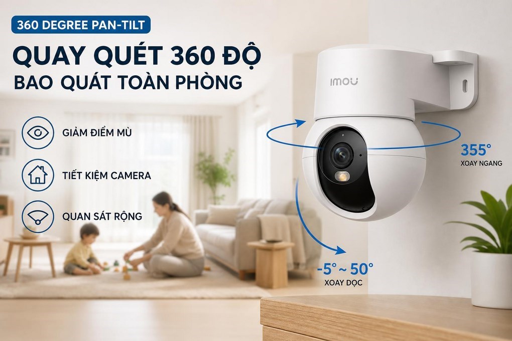 Camera IP 360 Độ 5 MP IMOU Ranger Mini K2MP-5H1WE