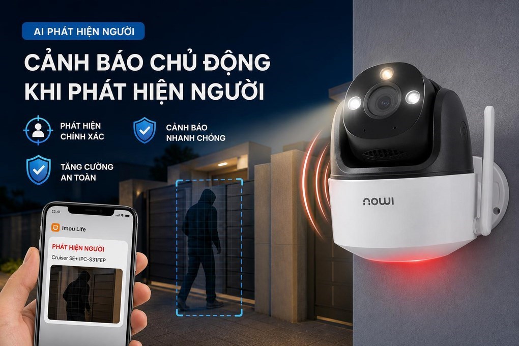 Camera IP Ngoài trời 360 Độ IMOU Cruiser SE+ IPC-S31FEP