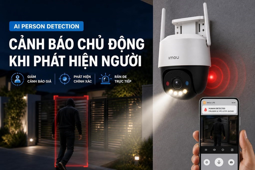 Camera IP Ngoài trời 360 Độ IMOU Cruiser SC IPC-K7FP-3H0WE