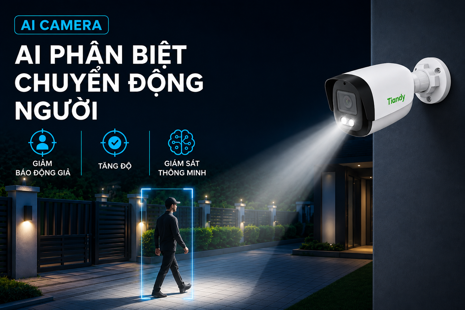 Camera IP Ngoài Trời Tiandy Bullet TC-C32QN
