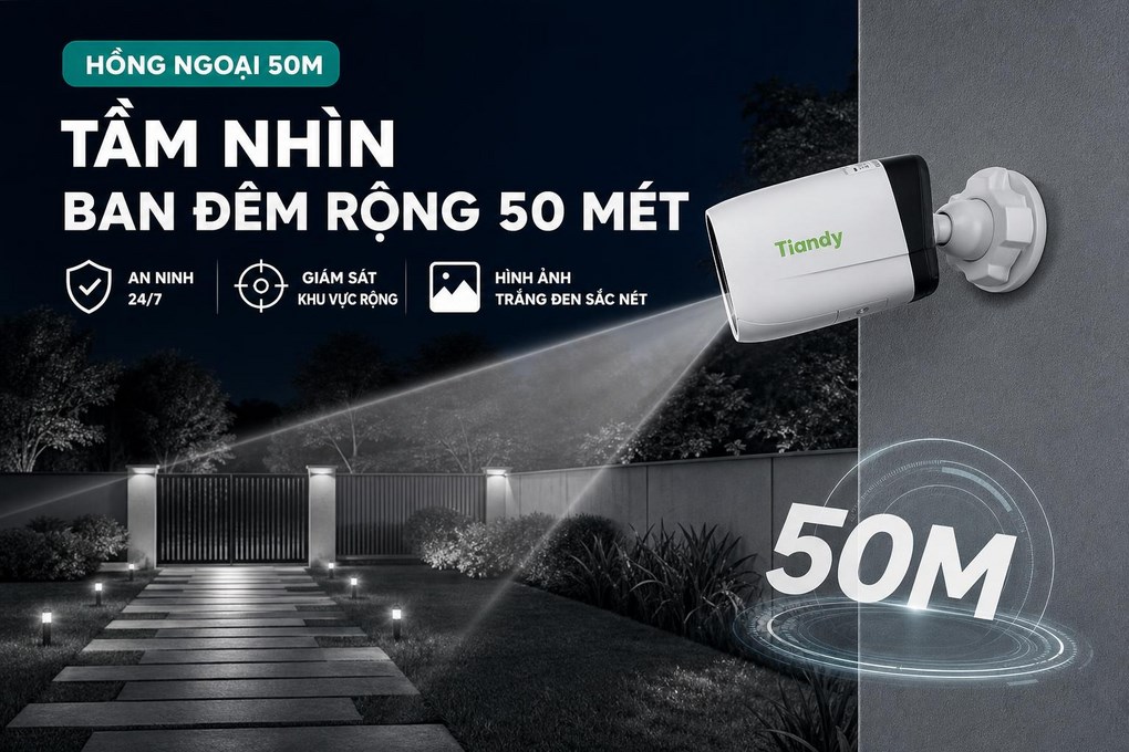 Camera IP Ngoài Trời Tiandy Bullet TC-C32QN