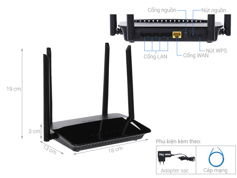 Bộ phát wifi DLink băng tần kép DIR-822