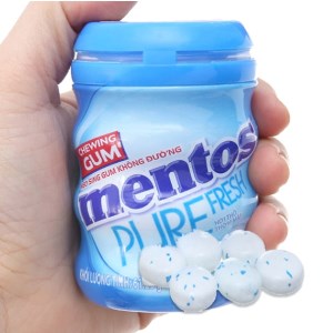 Sing-gum không đường Mentos Pure Fresh hương Fresh Mint hũ 61.25g
