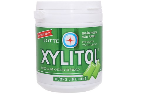 Kẹo cao su Xylitol Lime Mint 145g-1
