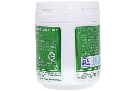Kẹo cao su Xylitol Lime Mint 145g-2