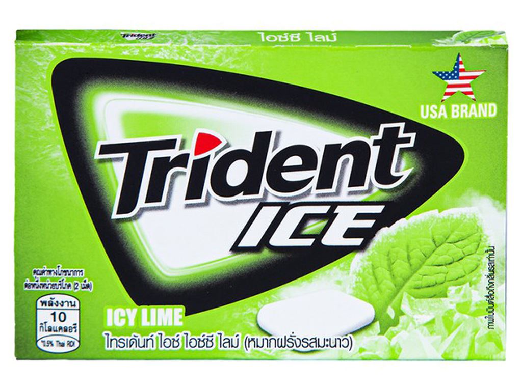 Kẹo gum Trident Ice vị chanh vỉ 11.2g 7