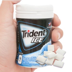 Kẹo gum Trident Ice hương bạc hà hũ 56g