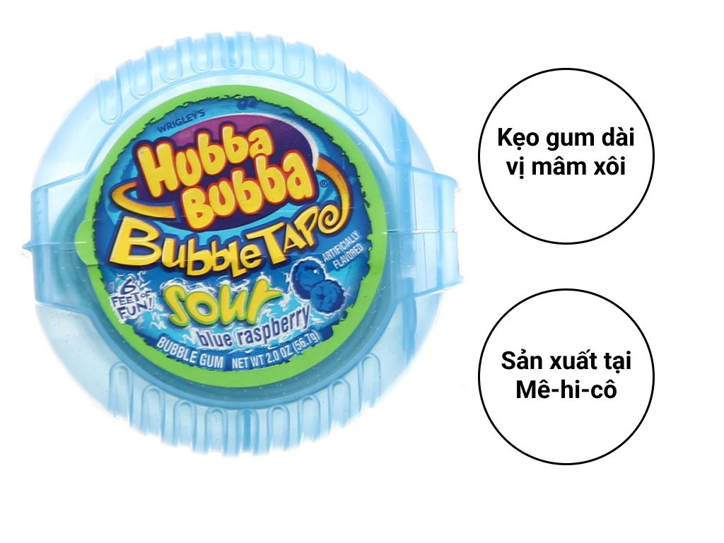 Kẹo Gum Mâm Xôi Hubba Bubba 56.7G Giá Tốt Tại Bách Hoá Xanh