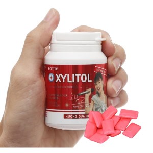 Kẹo gum Lotte Xylitol hương dưa hấu hũ 58g