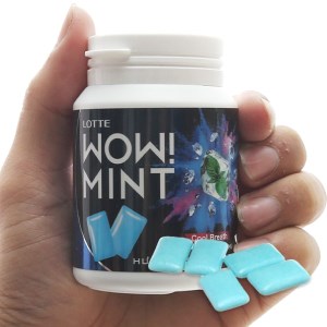 Kẹo gum Lotte Now mint Peppermin hũ 58g