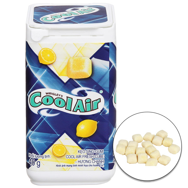 Kẹo gum Cool Air Fresh Cube chanh 40g