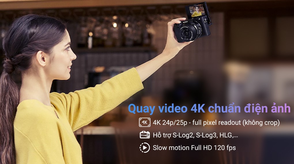 Máy ảnh kỹ thuật số Sony Alpha 6400 ILCE-6400KBQAP2