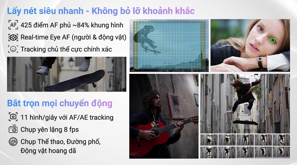 Máy ảnh kỹ thuật số Sony Alpha 6400 ILCE-6400KBQAP2