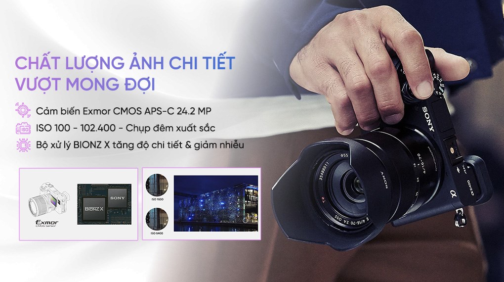 Máy ảnh kỹ thuật số Sony Alpha 6400 ILCE-6400M/BAP2