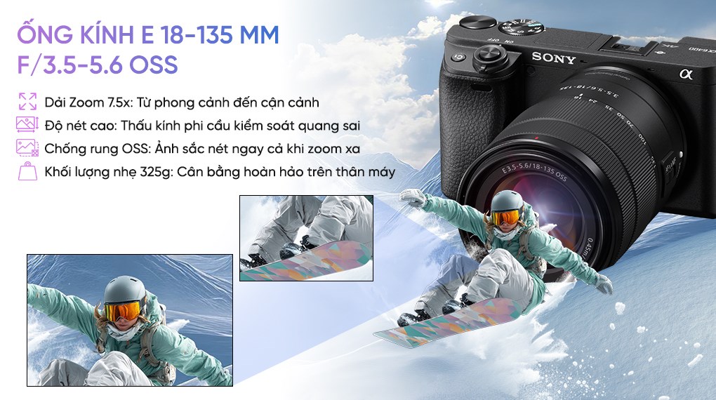 Máy ảnh kỹ thuật số Sony Alpha 6400 ILCE-6400M/BAP2