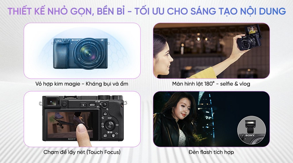 Máy ảnh kỹ thuật số Sony Alpha 6400 ILCE-6400M/BAP2