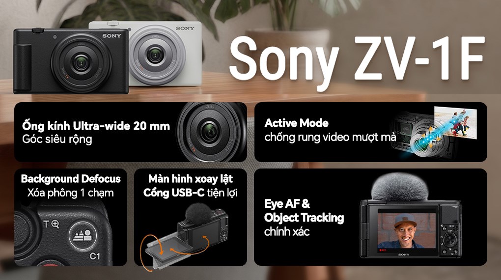 Máy ảnh Vlog Sony ZV-1F