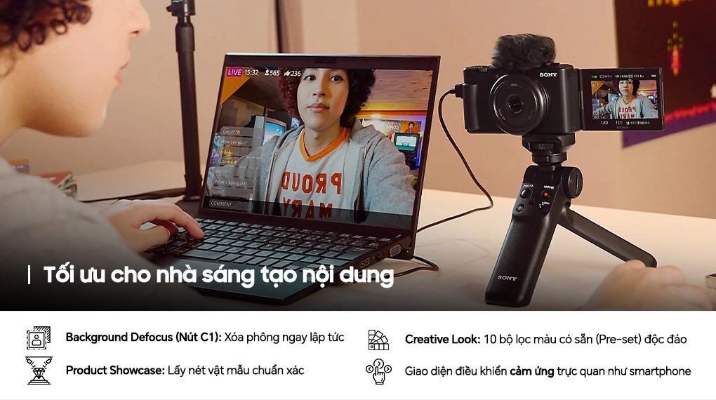 Máy ảnh Vlog Sony ZV-1F