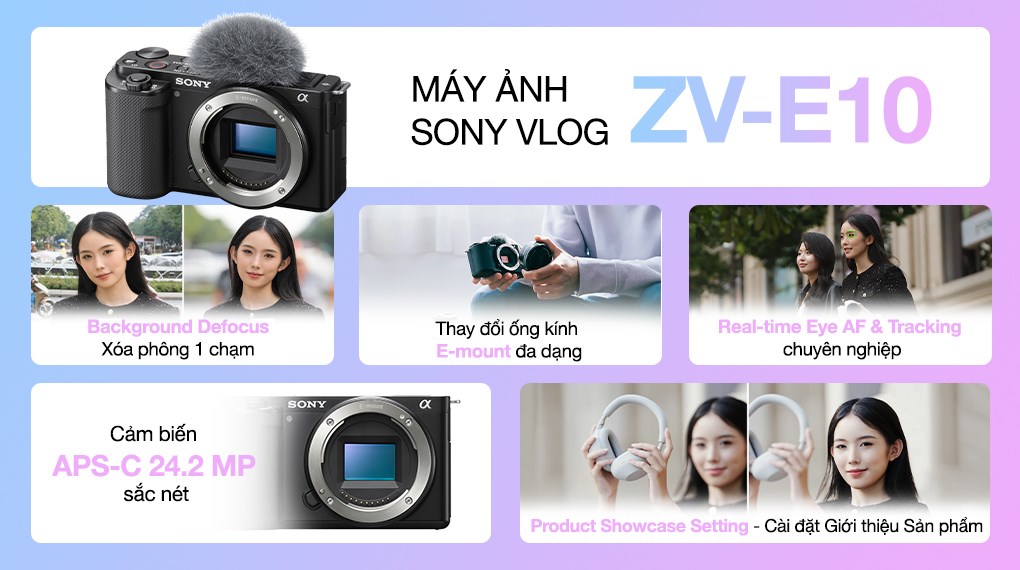 Máy ảnh Vlog Sony ZV-E10