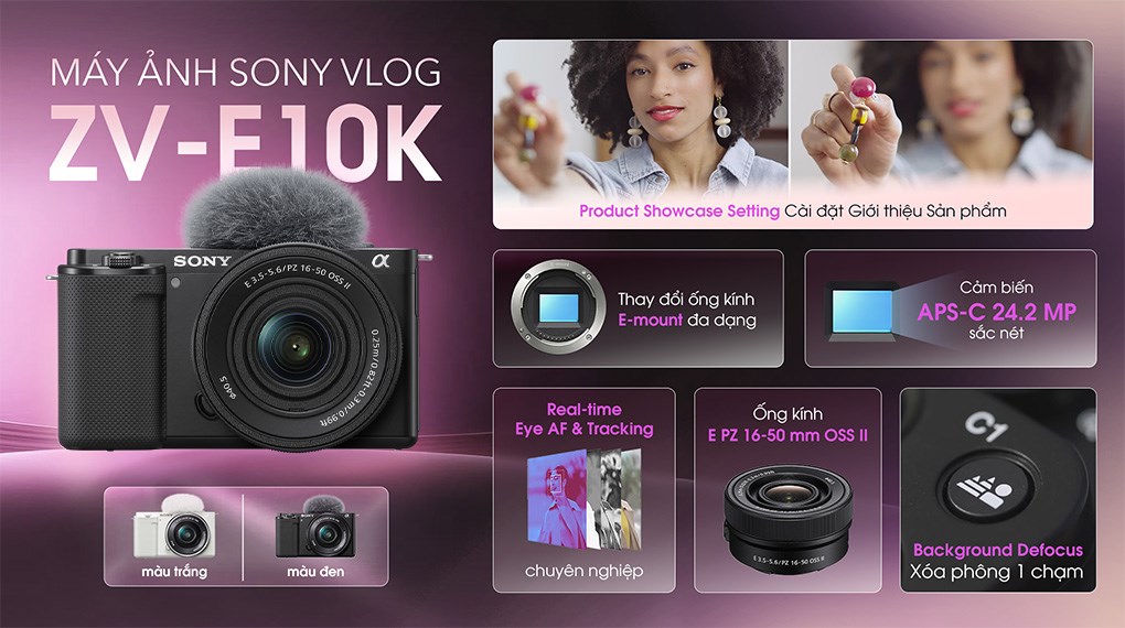Máy ảnh Vlog Sony ZV-E10K