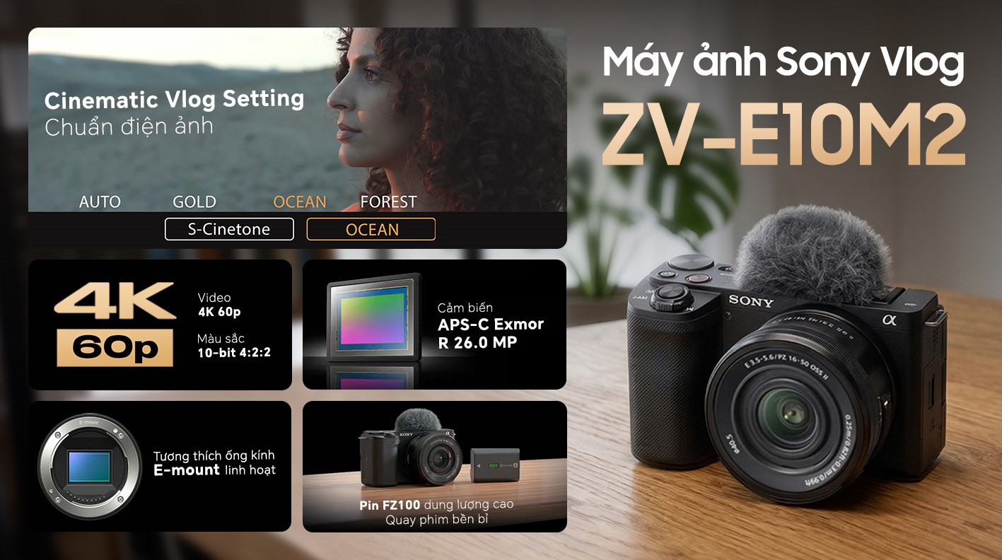 Máy ảnh Vlog Sony ZV-E10M2