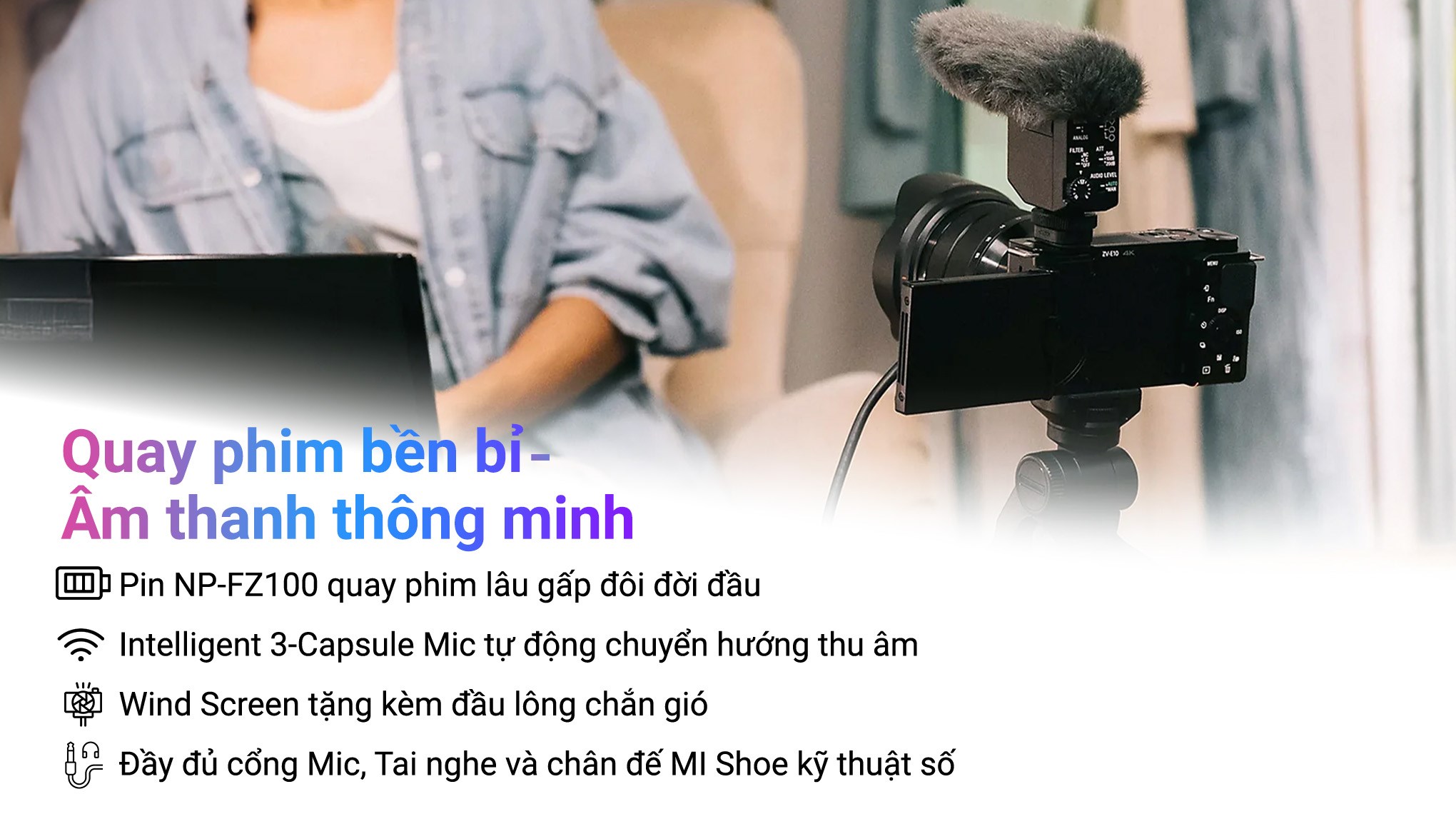 Máy ảnh Vlog Sony ZV-E10M2K