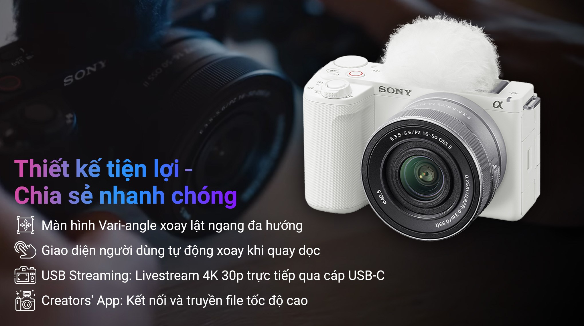 Máy ảnh Vlog Sony ZV-E10M2K