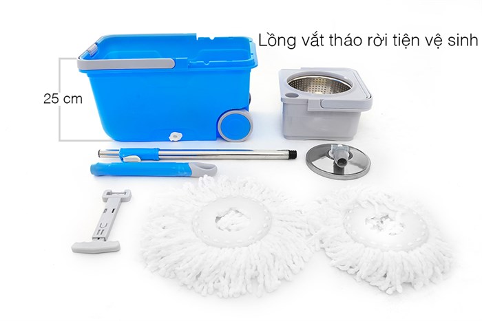 Bộ lau nhà 360 Delites 209 Màu Xanh Dương