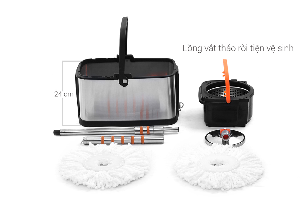 Bộ lau nhà Delites 601 Màu Inox