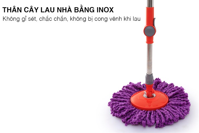 Bộ lau nhà 360 DMX-X4 Màu Đỏ