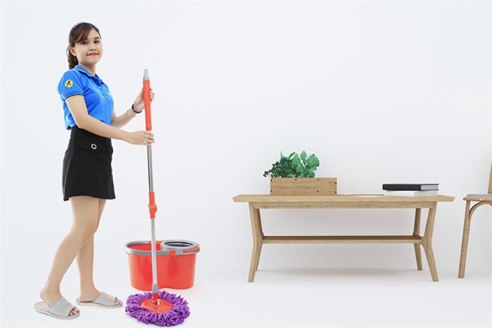 Bộ lau nhà 360 DMX-X4 Màu Đỏ
