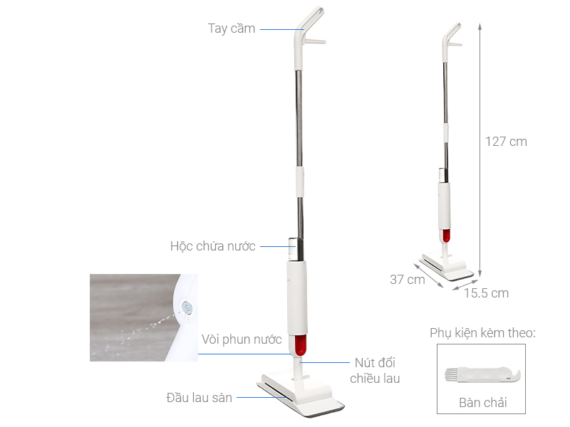 Cây lau nhà phun nước Deerma TB900