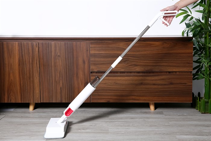 Cây lau nhà phun nước và hút bụi cơ Deerma TB900 Màu Trắng