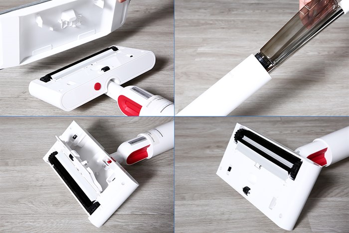 Cây lau nhà phun nước và hút bụi cơ Deerma TB900 Màu Trắng