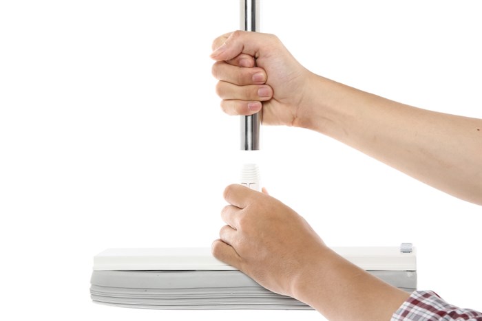 Bộ lau nhà tự vắt Hommy BH-PM41 Màu Trắng - Xám