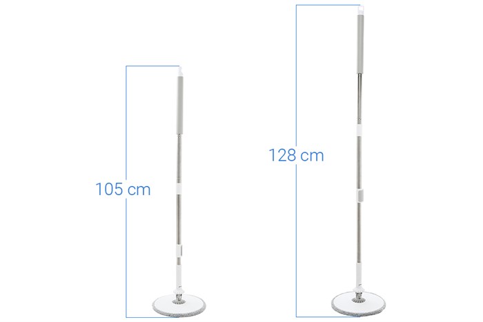 Bộ lau nhà tách nước bẩn Hommy AB0620 Màu Trắng - Xám