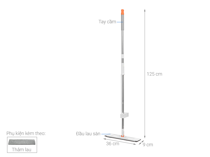 Cây lau nhà tự vắt JOYBOS 36T1