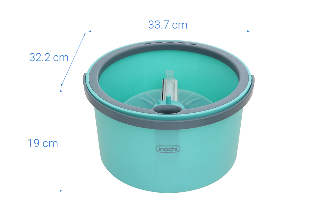 Bộ lau nhà tách nước bẩn Inochi Souji Plus HNK.LNTN.TRSJZZ2 Màu Xanh - Xám
