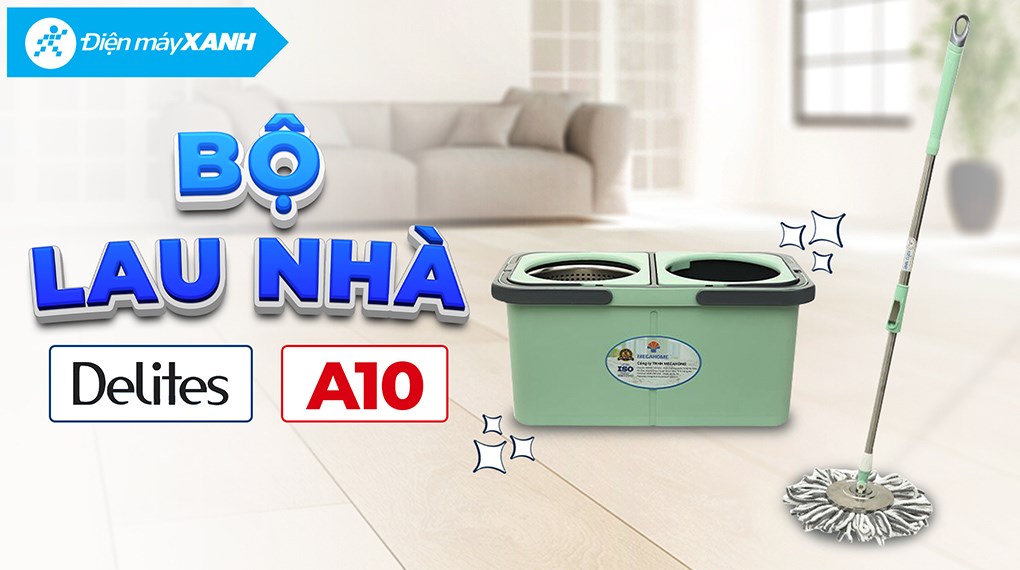 Bộ lau nhà tách nước bẩn Delites A10