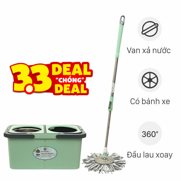 Bộ lau nhà tách nước bẩn Delites A10