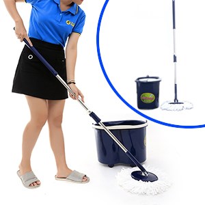 Bộ lau nhà 360 có bánh xe Omega Mop Kokomega 04