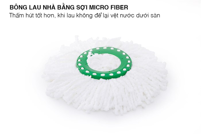 Bộ lau nhà 360 có bánh xe Omega Mop Kokomega 04 Màu Xanh Dương