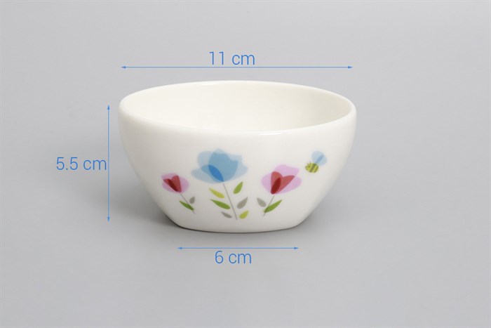 Chén cơm sứ 11 cm Donghwa DH01-B606V Màu Trắng