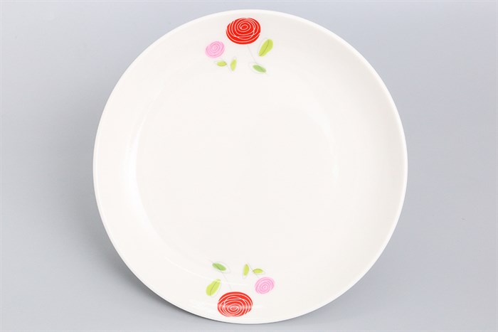 Dĩa sâu sứ 20.5 cm Donghwa DH02-P1408-03R Màu Trắng