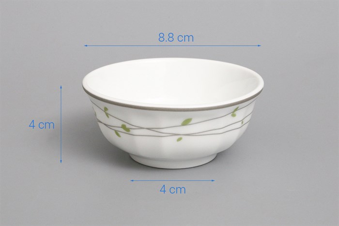 Chén chấm sứ 8.8 cm Chuan Kuo CK02 D324-2023 Màu Trắng