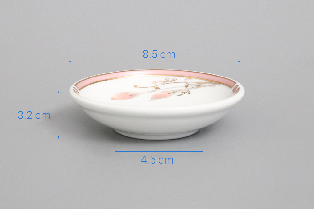 Dĩa chấm sứ 8.5 cm Chuan Kuo CK01 TA2103-1012