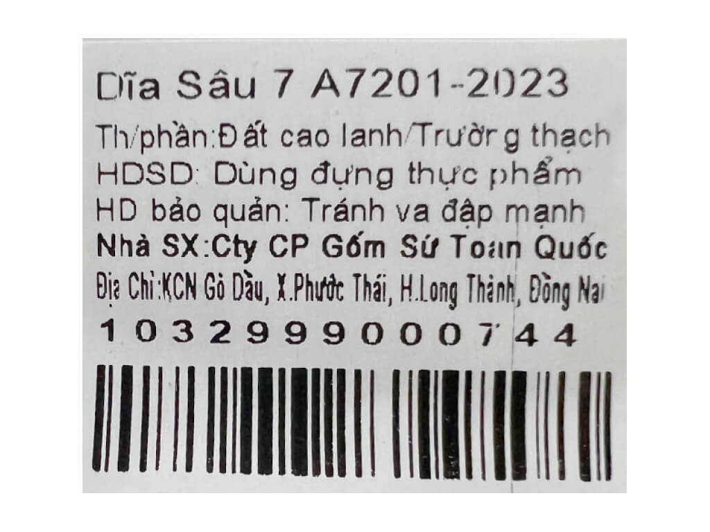 Dĩa sứ Chuan Kuo CK02 A7201-2023 6