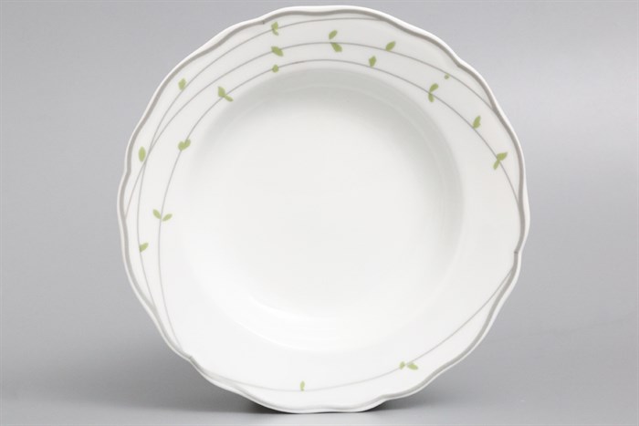 Dĩa sâu sứ 20.5 cm Chuan Kuo CK02 A8201-2023 Màu Trắng