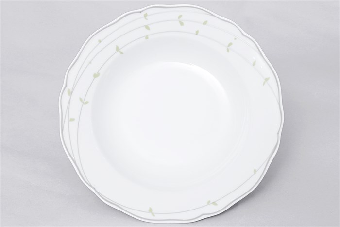 Dĩa sâu sứ 23 cm Chuan Kuo CK02 A9201-2023 Màu Trắng