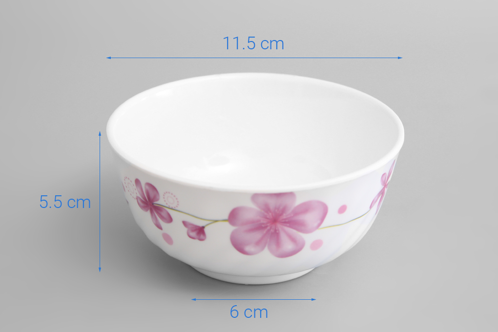 Chén cơm nhựa Melamine 11.5 cm Vinh Cơ VCP02-A999